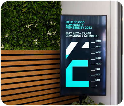 Enhance Physio screens powered by Fusion Signage