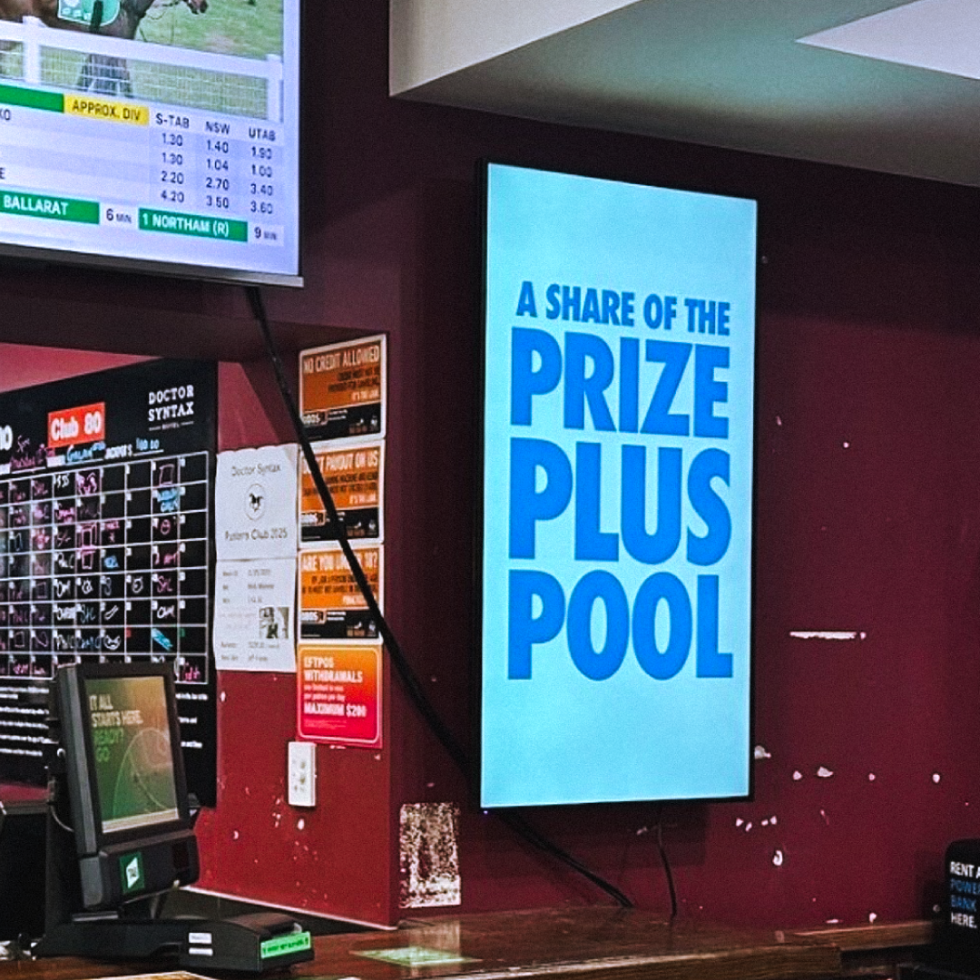 TASkeno Doctor Syntax Bar screen powered by Fusion Signage
