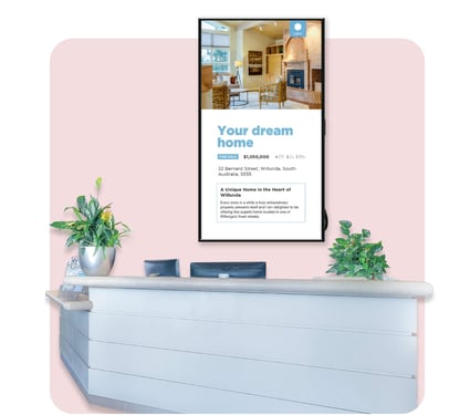 Digital Signage Software solution for any industry - Real-Estate