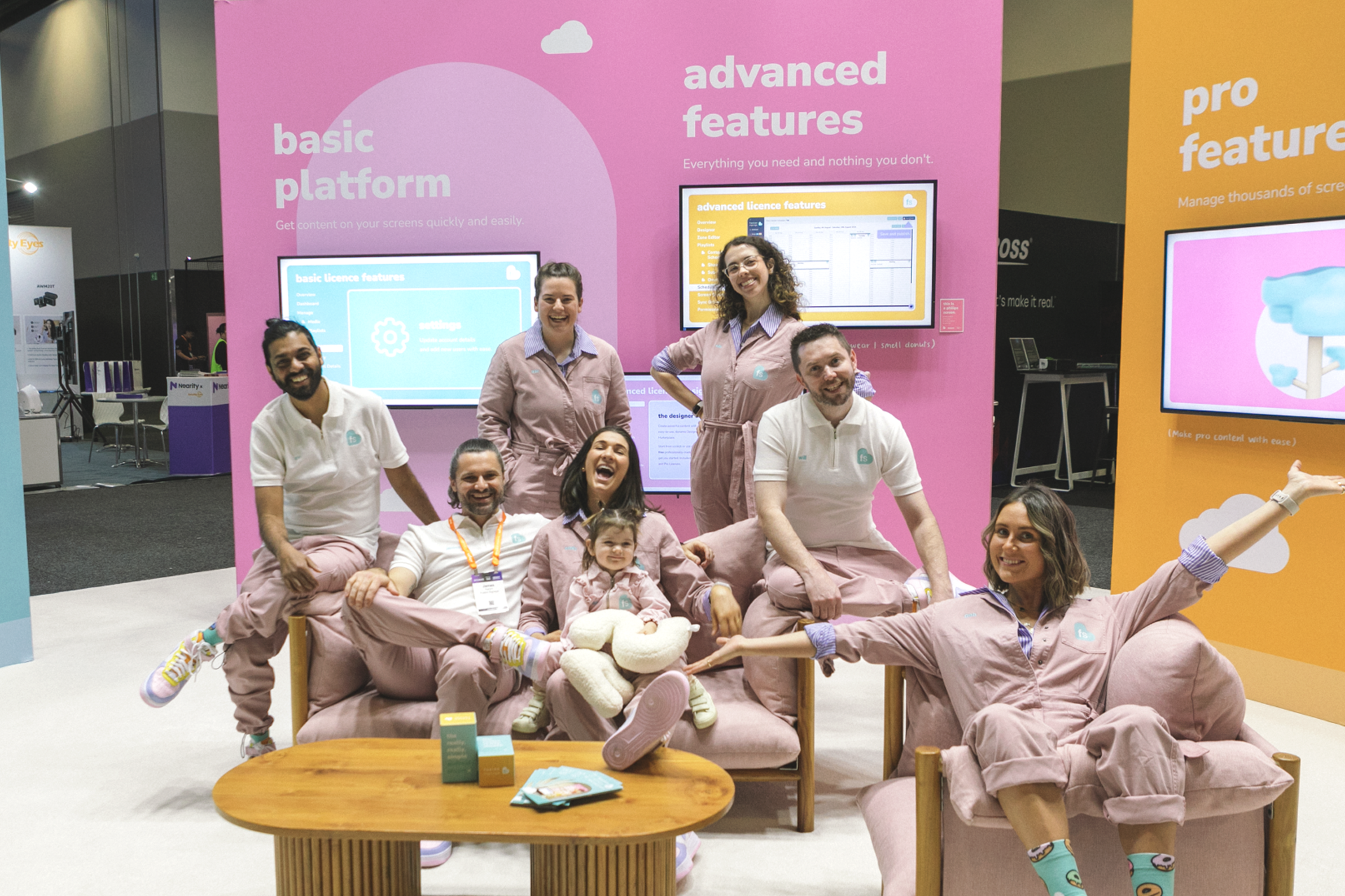 Fusion Signage Team at Integrate Expo 2024